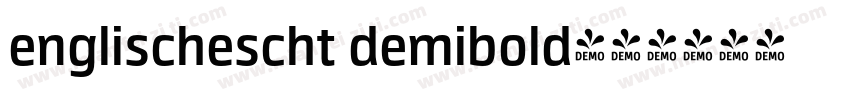 englischescht demibold字体转换
